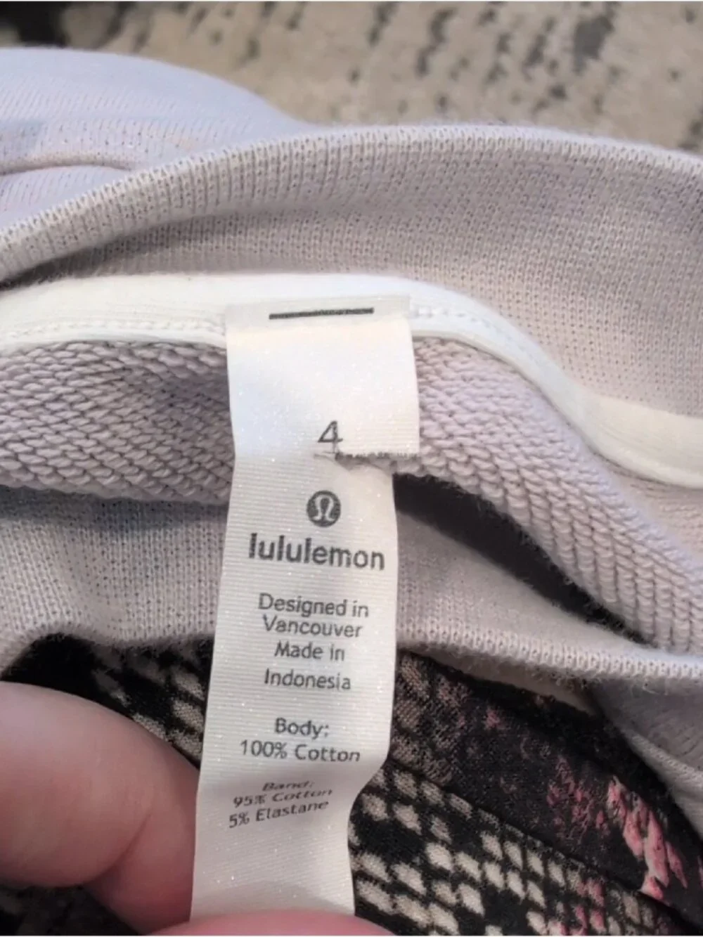 Lululemon Perfectly Oversized Crop Crew Chrome